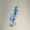 4 Pcs Artificial Delphinium Flower for Vase Filler 33.46 Inch Long Stem Fake Larkspur Flower Faux Silk Bouquet for Wedding Home Decor Floral