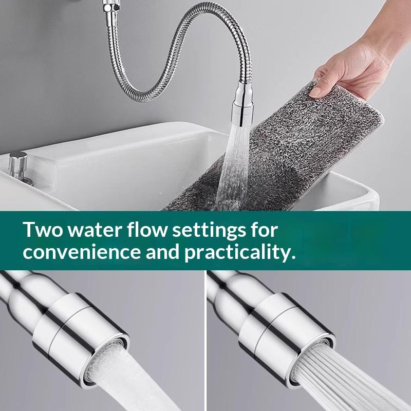 Water-saving Faucet Extender Stainless Steel for Bathroom Sink and Washbasin
