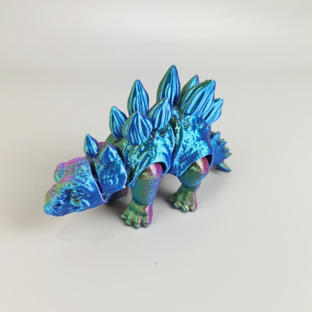 3D Printing Jurassic Tyrannosaurus Rex Triceratops Velociraptor Toy Simulation Dinosaur Animal Figure Joint Movable Boy Gift