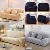 Sofa Fit Easy Slipcover Stretch Protector Soft Cover Thick Plush Velvet 14 Seat