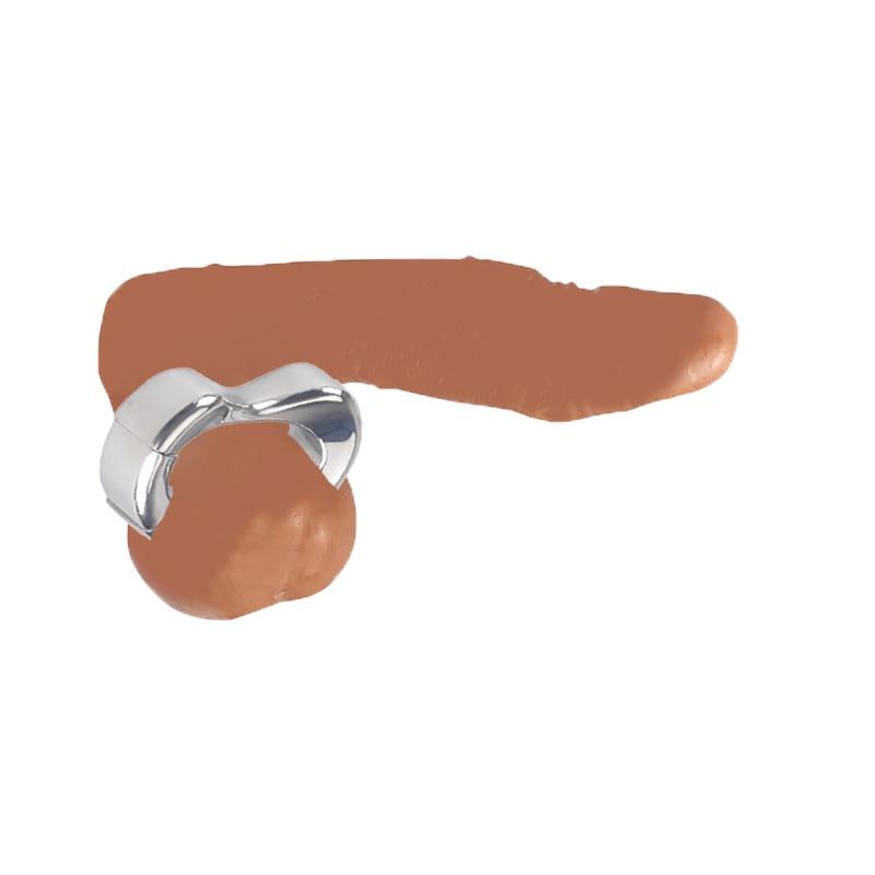 Stainless Steel Penis Lock Cock Ring Heavy Duty Weight Male Metal Ball Stretcher Scrotum Delay Ejaculation Bdsm Sex Toy For Men
