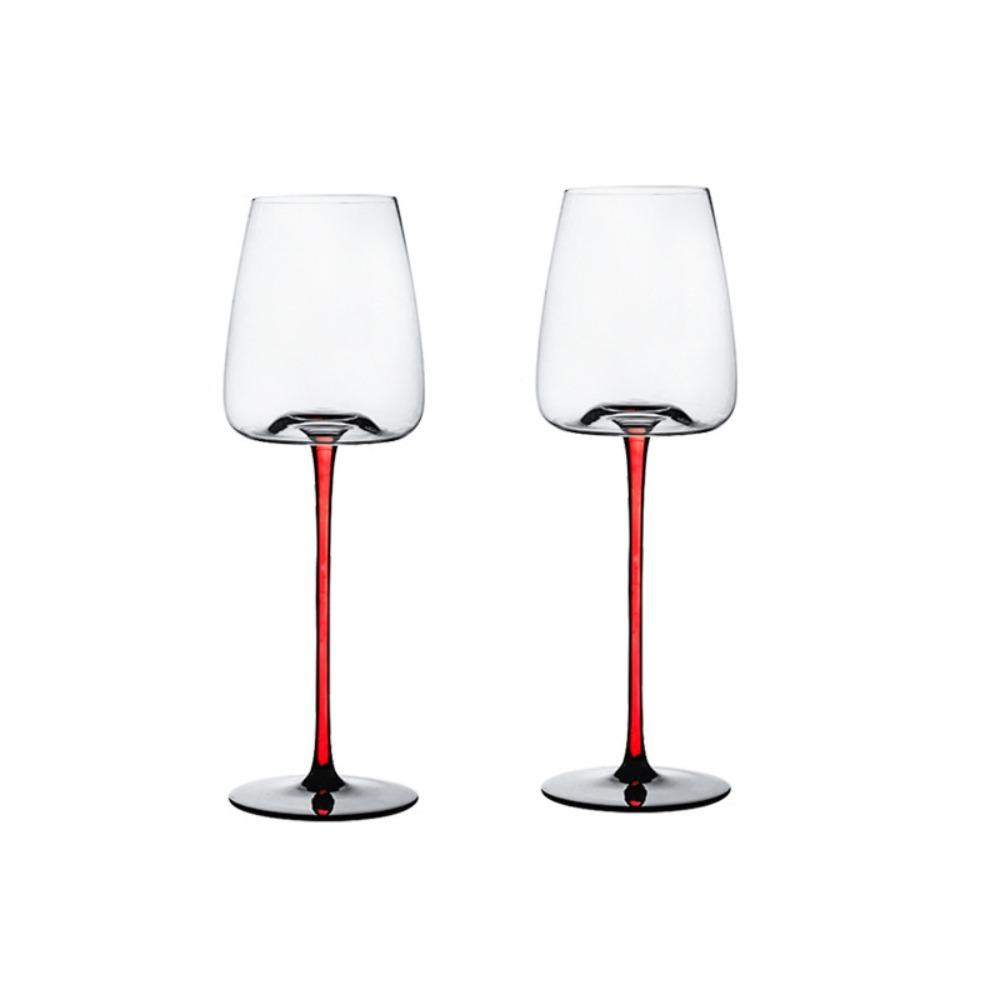2pcs Hand-blown Champagne Goblet European Style Red Wine Cup Bar Tool Crystal Red Wine Glasses  Gift