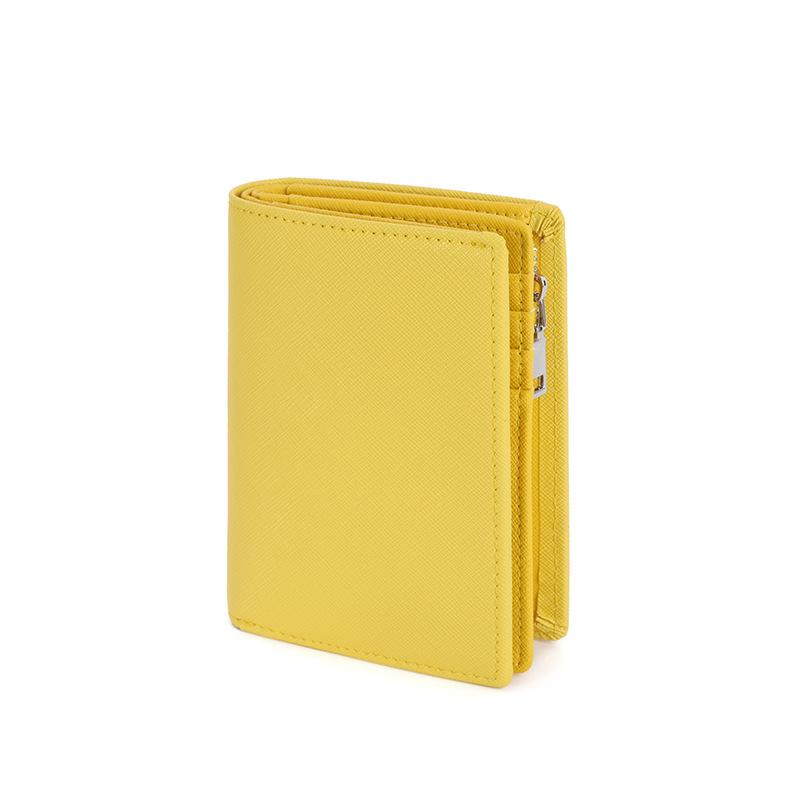 Men's New Zipper Short Wallet with Multiple Card Slots, Fashionable Vertical Mini Buckle Coin Purse