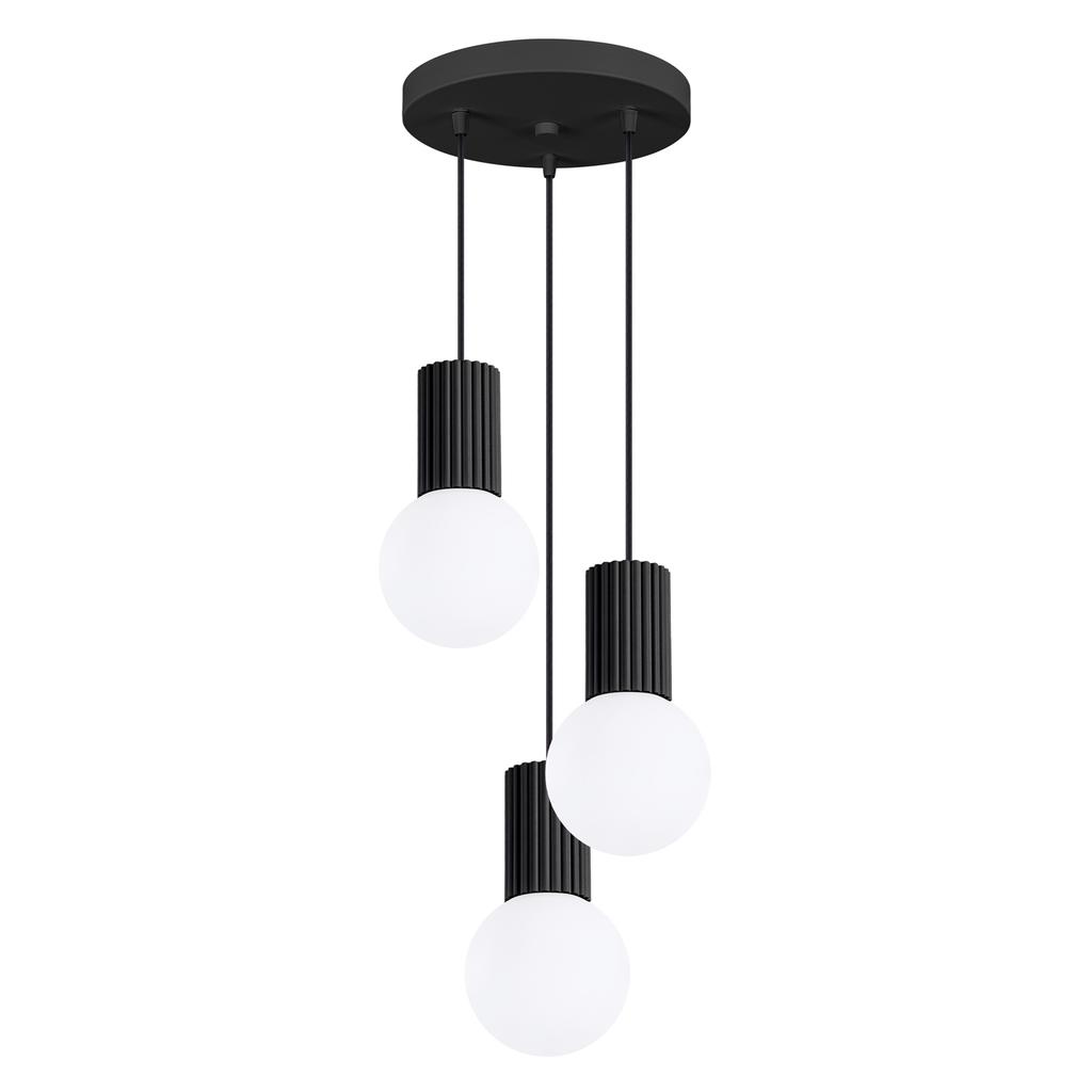 Lampa Wisząca Halo 3 G9 Czarny Alu Sollux Sl.1715