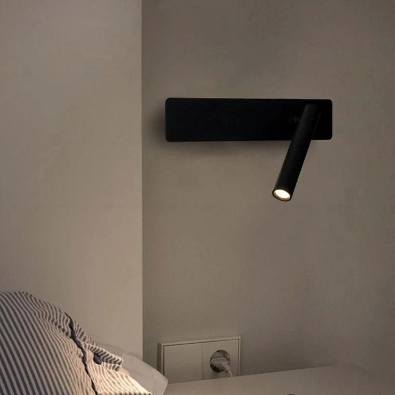 New Simple LED Wall Lamp Living Room Study Bedroom Bedside Reading Lighting