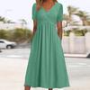 New Short-sleeved Dress European and American Women's Clothing Casual Temperament Dress