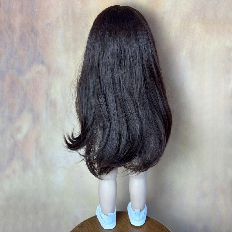 Păpușă renăscută Mila de 55 cm, finisată moale, complet din silicon, lavabilă, păpușă nou-născută drăguță, zâmbet fericit, simulare, păpuși pentru copii, jucării pentru casă de joacă