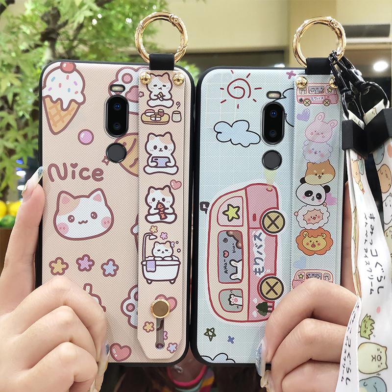 Dirt-resistant Durable Phone Case For Meizu M8/V8 Pro Anti-dust Cute Soft Case Kickstand Silicone Anti-knock Shockproof