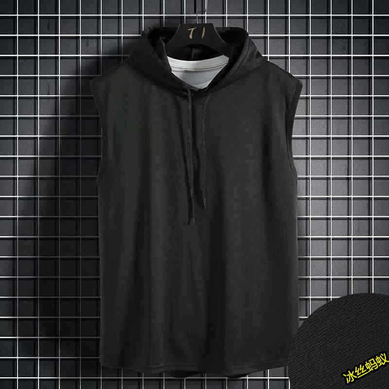 Men's Casual Hooded Sleeveless Vest – Lace-Up Hip Hop Sportswear