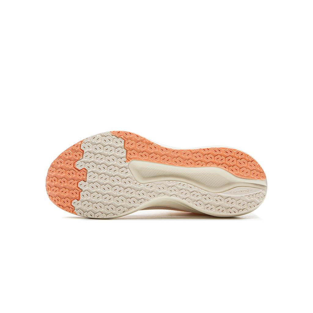 Li Ning Childrens Chitu 8 Spring Summer Low Top Running Shoes Kids sneakers Off-White Fluorescent-Orange YKFV114-54