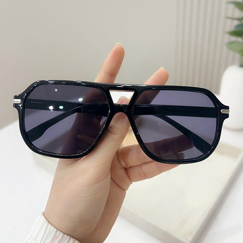 Oversized Square Sunglasses Vintage Double Bridge Sun Glasses Women Trendy Luxury Brand Design Outdoor Shades Uv400 Eyeglasses