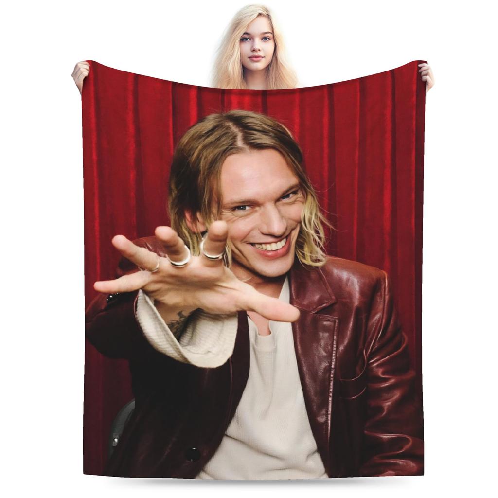 Jamie Campbell Bower Throw Blanket for Couch Soft Fuzzy Plush Blanket 50x60 Inches Multiple Sizes Bedspread for All Seasons