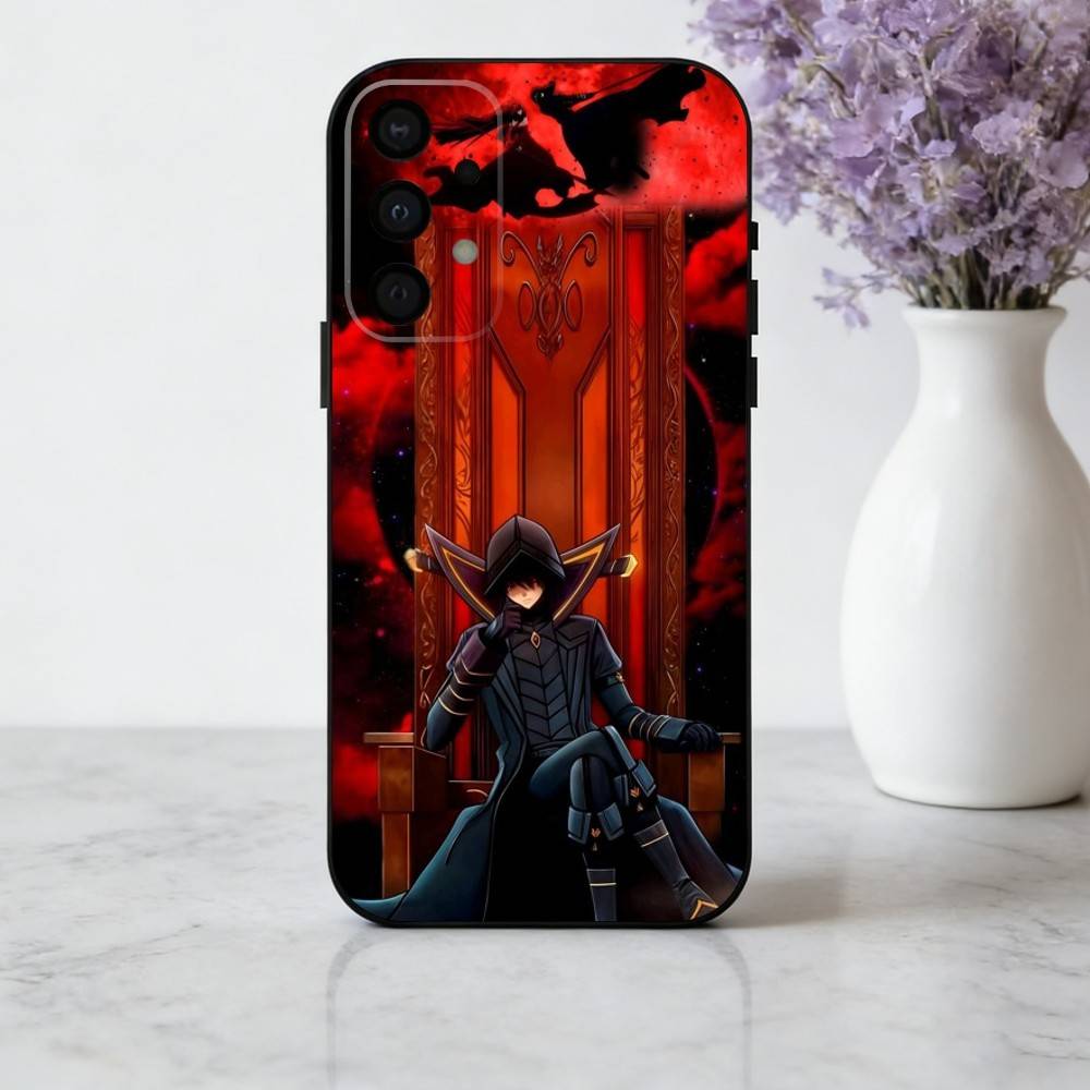Manga The E-Eminence in S-Shadow phone Case For Samsung Galaxy A73,A72,A71,A70,A53,A52,A51,Others Soft Black Shell