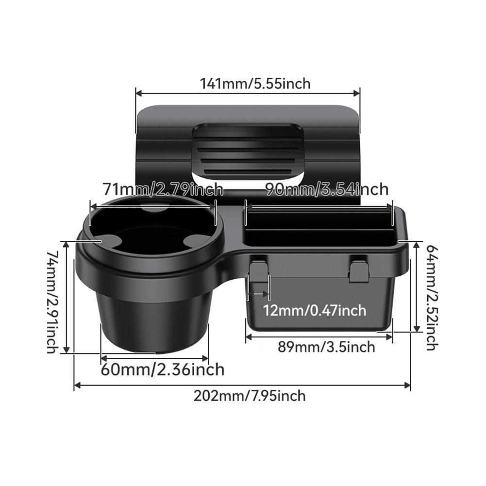 New Car Organizer Box - Multifunctional Side Door Storage with Cup Holder. Drink Holder & Phone Slot Hanging Rack.