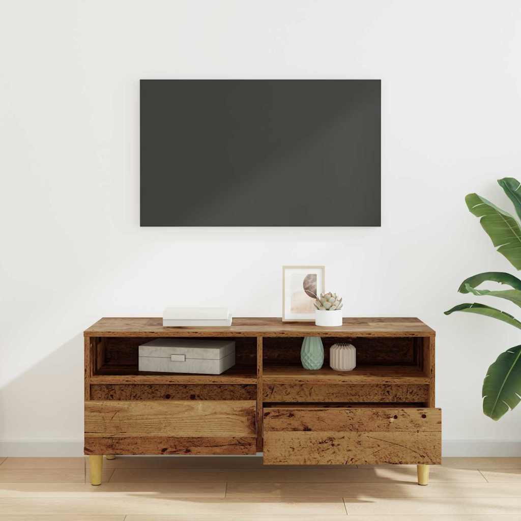 TV Stand Reclaimed Wood Style 100 x 34.5 x 44.5 cm Engineered Wood