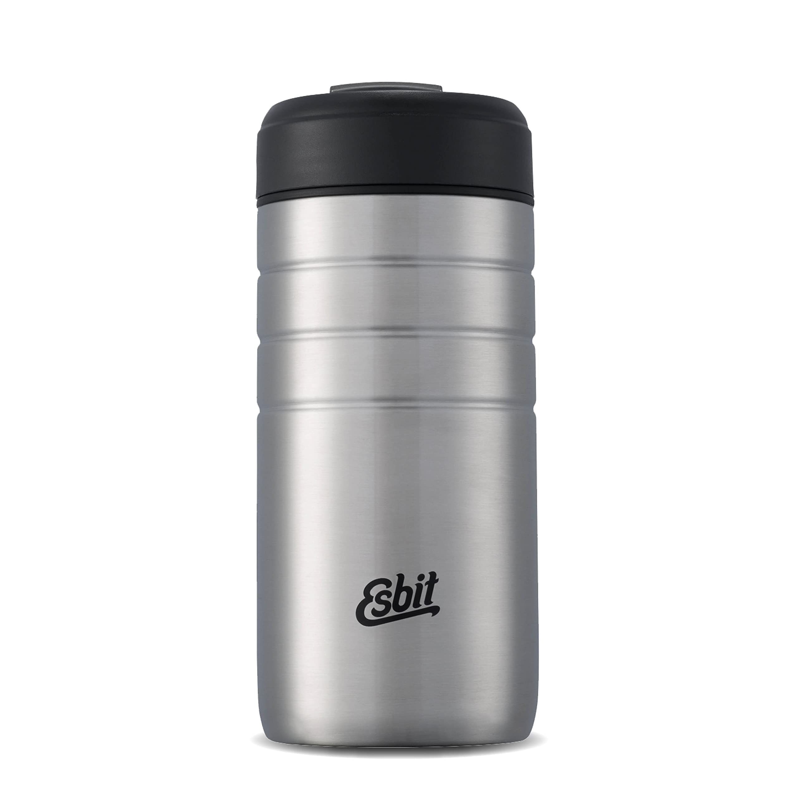 

Esbit Majoris Thermo Mug with Flip-Top Lid, Silver, 450ml, ESMGF450TLS, Insulated for Outdoor Camping