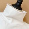 1PCS Fashion Winter Modal High Nack Fake Collar Women Solid Detachable Fashion Color Warm Collar Jersey Turtleneck Elastic Girls
