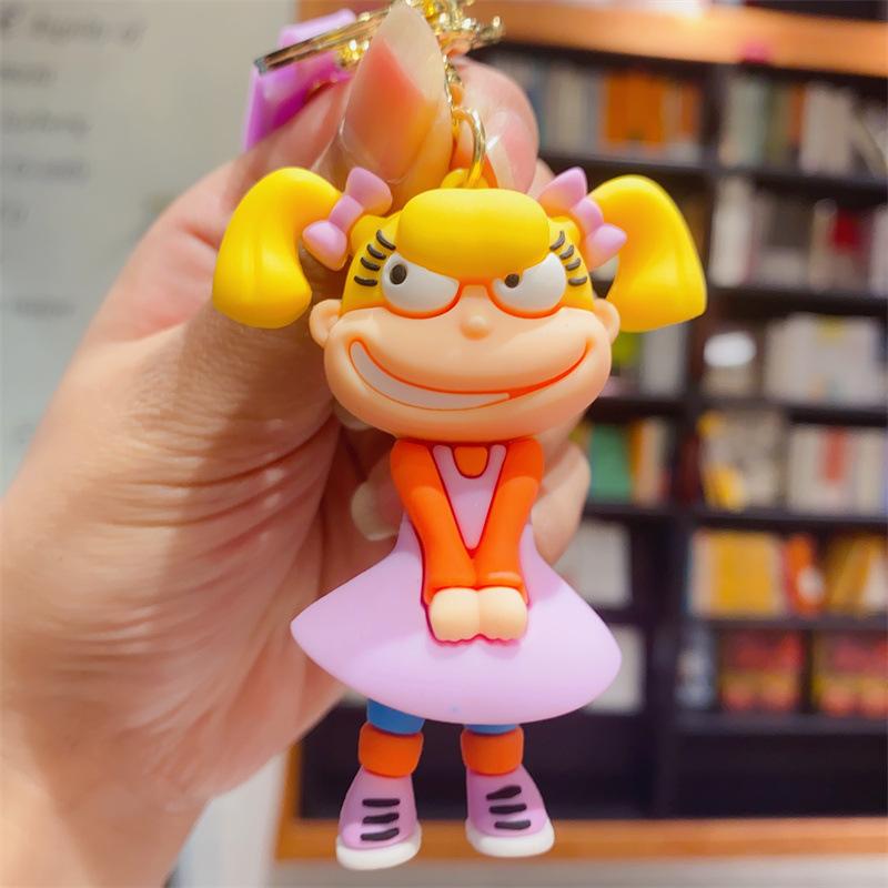 Neuer Cartoon Unartiger Soldat Schlüsselanhänger Neue Niedliche Silikonpuppe Taschenanhänger Auto Schlüsselanhänger