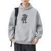 New Autumn Fun Pattern Printed Hooded Sweatshirt for Men and Women Couples Loose Jacket