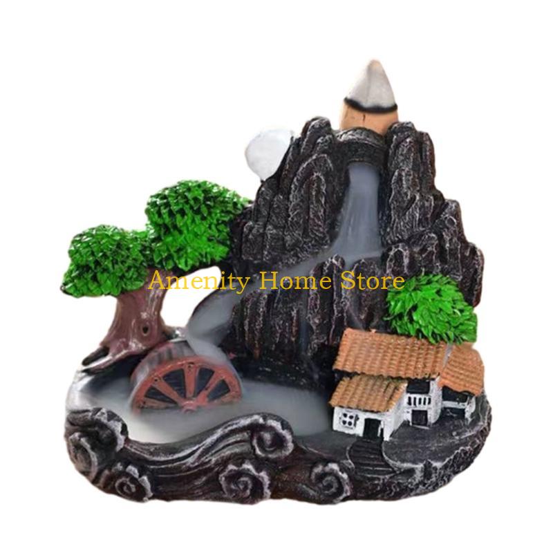 F26C Decorative Incenses ArtCrafts Flower Backflows Incenses Burners  Gift for Meditations Enthusiasts Home Decorations
