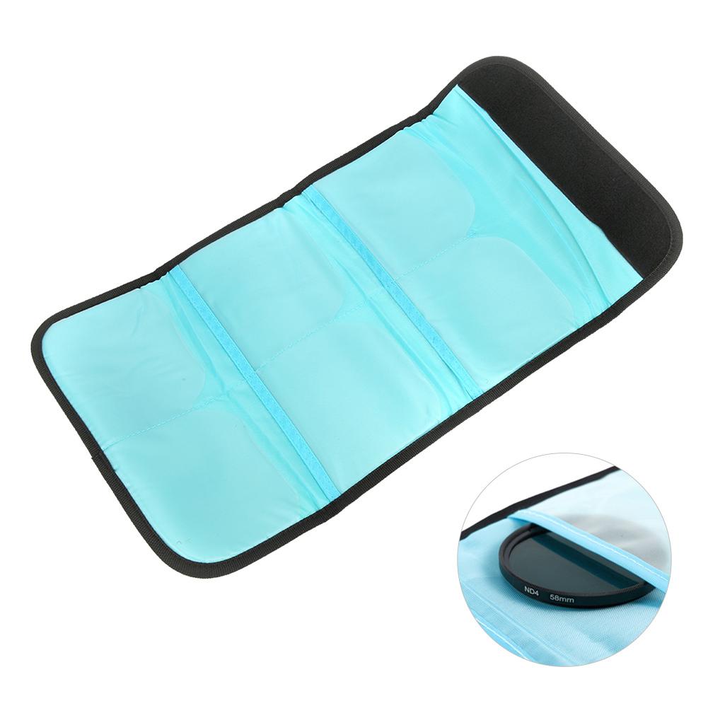 FOTGA Camera Lens Filter Protective Wallet Case Pouch Bag Round Square Filter Storage Bags6Pcs