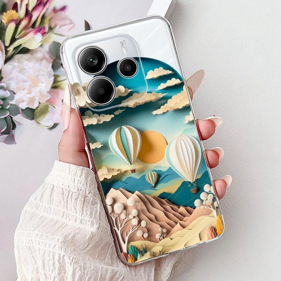 For Cover Xiaomi Redmi Note 14 4G Phone Case Luxury Marble Machine Soft Silicone Slim TPU Funda For Redmi Note 14 4G Note14 Capa