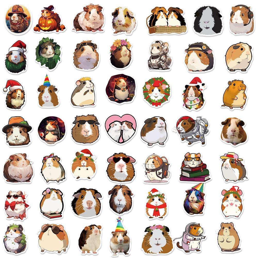 10/50 Cute Cavy Stickers Guinea Pig Graffiti Stickers for DIY Luggage Laptop Skateboard Motorcycle Bicycle Stickers
