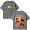 Rapper Ryan Castro Sende Latam Album Tour 2026 Magliette Stampate Unisex Unisex Hip Hop T Shirt Estive Cotone Ampio Vintage Lavate T-shirt