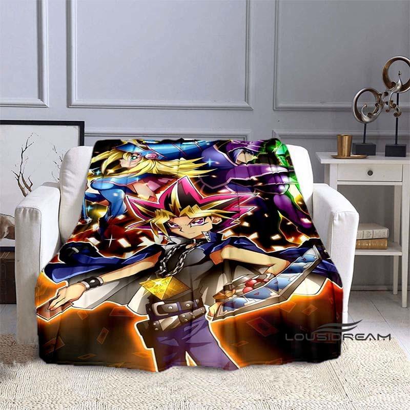 YuGiOh Anime  Cartoon Blanket  Ideal for Home Bedroom Sofa Office Hiking and Napping A Perfect Holiday Gift