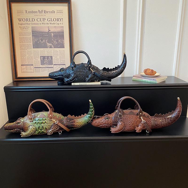 Außenhandel kreative lustige besondere Form Handtasche Umhängetasche Nischen-Design dreidimensionale Krokodil-Tasche Spice Girl Umhängetasche