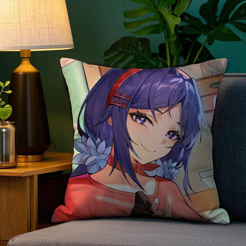 Anime Pillow Case Sofa Living Room Bedroom Doublesided Printing MMiSide Mita Square Cushion Nap Time Pillow Case