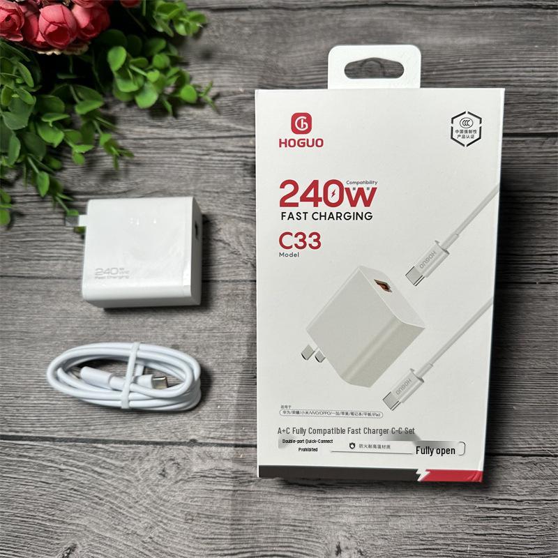 

Red Fruit 88W Dual Port Fast Charger Set A+C and C-C Compatible