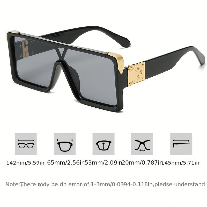 Fashion Oversized Square Sunglasses Men Lens Outdoor Tourism Sunscreen Sunshade Glasses Goggles non-polarized