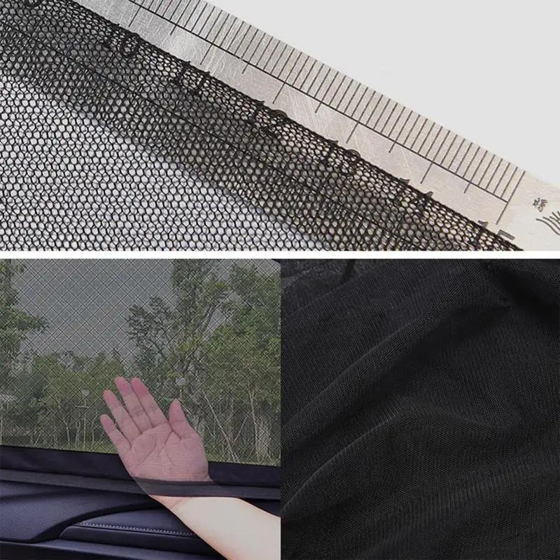 1-4Pcs Car Window Screen Door Covers SUV Sunshade Anti-mosquito Insect Ventilation Breathable Shading Cooling Car Screen Window