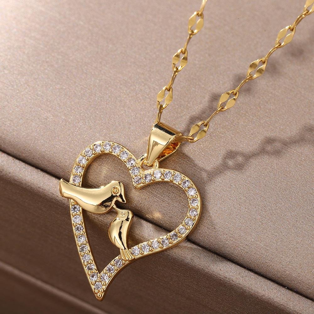 Heart-Shaped Collarbone Necklace - Niche Fashion, Elegant, Japanese & Korean Style Accessories for Women