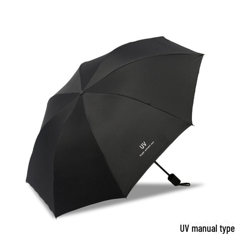 24-Rib Automatic Folding Umbrella: Dual-Use Parasol for Sun & Rain, UV Protection, Customizable for Advertising