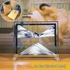 3D Flowing Sand Hourglass: Creative Glass Ornament & Birthday Gift