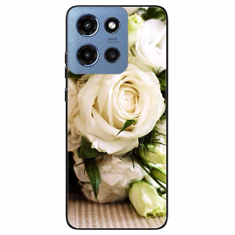 Phone Cases for Moto G 2025 5G Case Flowers Printing Silicone TPU Soft Covers for Motorola Moto G 2025 Back Shell For Moto G 5G