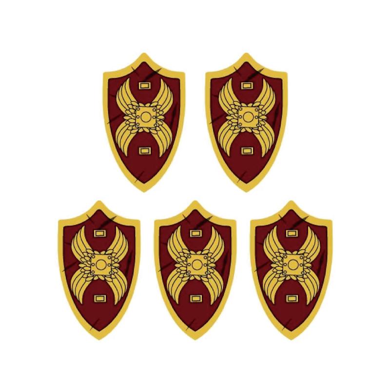 Medieval Military War Army Castle Knight Soldier Figures Building Blocks Weapon Cloak Helmet Shoulder Armor Flag Warrior Shield