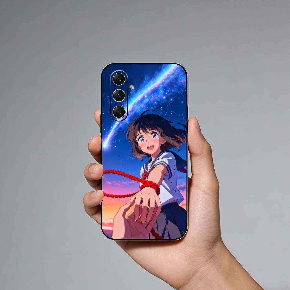 Anime Your N-Name Phone Case For Samsung Galaxy A73,21,22,32,71,53,52,51,80,5G Soft Black Cover Samsung a32 5g