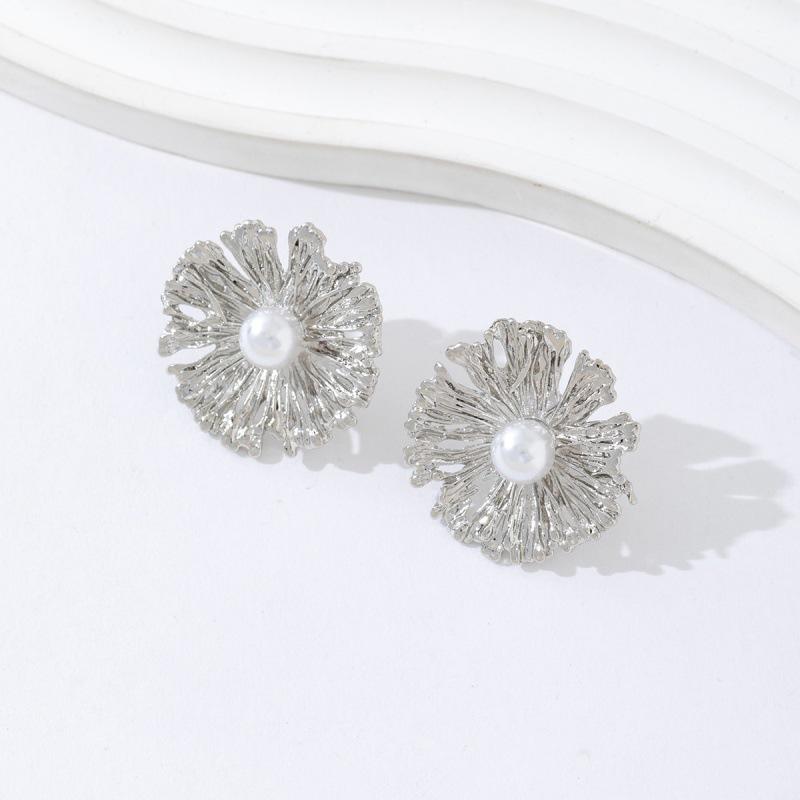 

Новые элегантные металлические геометрические серьги-цветы для женщин, модные серьги-гвоздики, свадебные серьги для невесты, серьги-кольца для вечеринки, праздничные ювелирные подарки серебряный