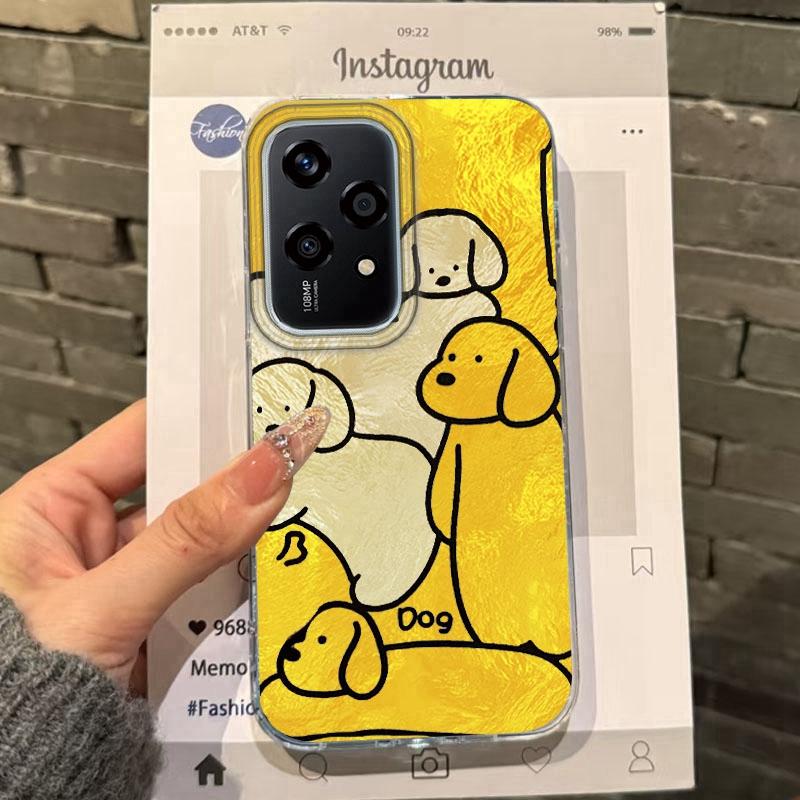 Couple Funny Dog Line Phone Case For Honor Magic7 Magic6 400 200 Lite 200Pro 200 Smart X9c X9a X8a X8b  X8c X7c Fundas Cover