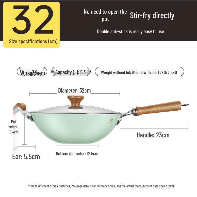 

COOKER KING Enamel Titanium Cast Iron Wok