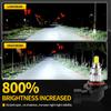 2PCS H7 LED Headlights H10 9145 Super Bright 9005 HB3 9006 HB4 Fog Lights H8 H9 H11 H16(JP) 6500K 12V Spotlight Automobile Bulbs