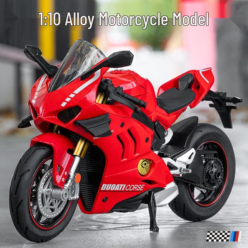 1:10 Sheka Di Racing Motorcycle Model with Sound, Light, and Shock Absorption Features