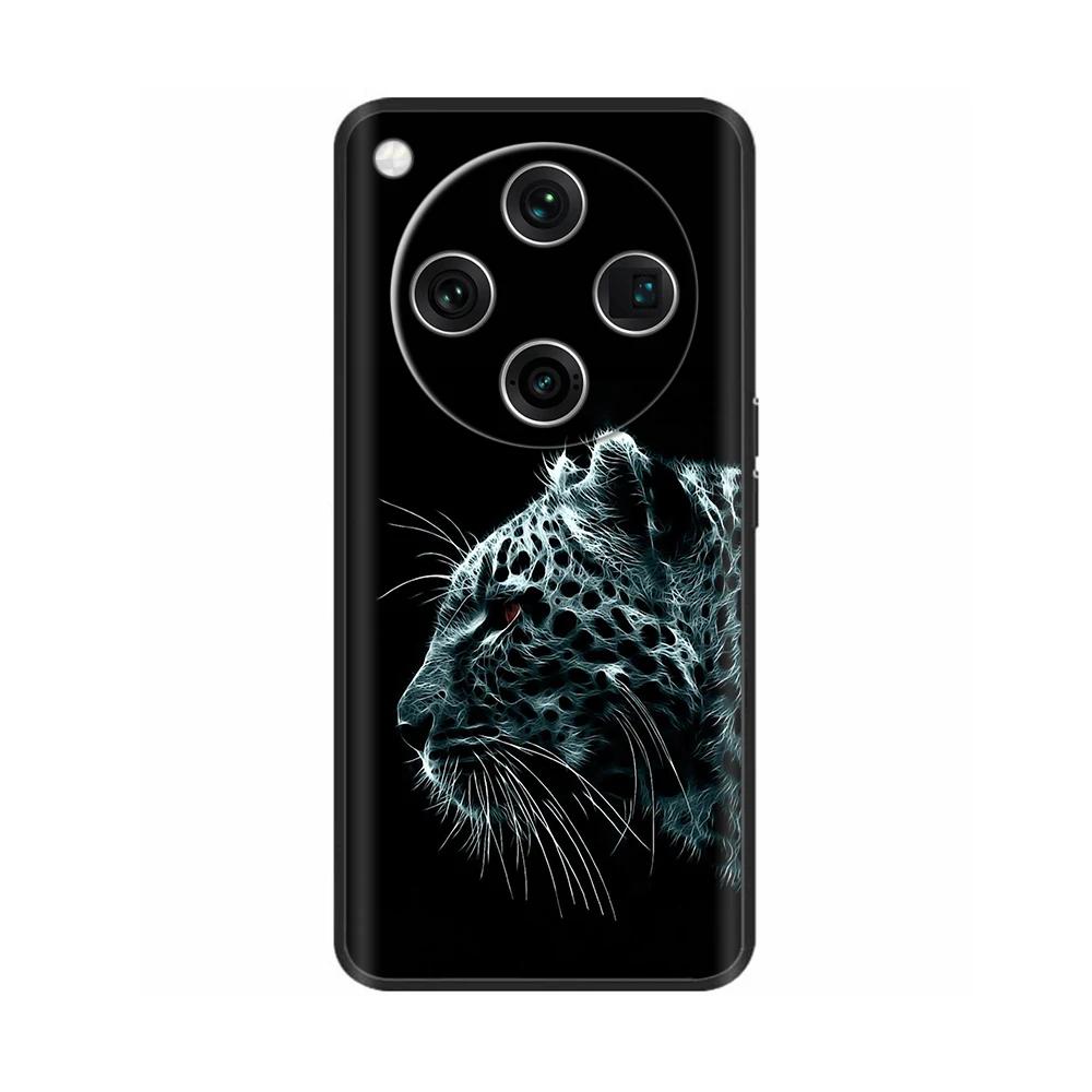 Painted Cover For Oppo Find X8 Pro Soft Black Silicon Back Cover Cases For Oppo Find X8 Findx8 Pro Shockproof Shell Cases Bumper