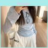 Casual Spring Womens Cotton Long Sleeve T Shirt With Sun Protection For Office Wear