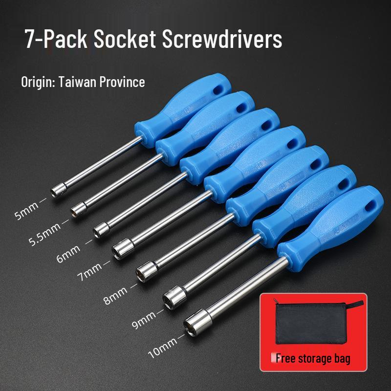 Hardened Hex Socket Screwdriver Wrench Set 4-14mm