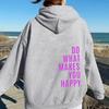 Womens Hooded Sweatshirt Streetwear Loose Fit Long Sleeve Printed Pullover Casual Top