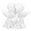 Engel Statue Kunstharz Umarmende Form Weißer Engel Ornament für Desktop DekorationEngel Links